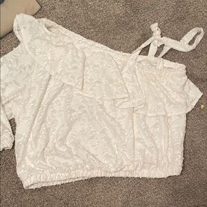 Elegant White Off-Shoulder Top